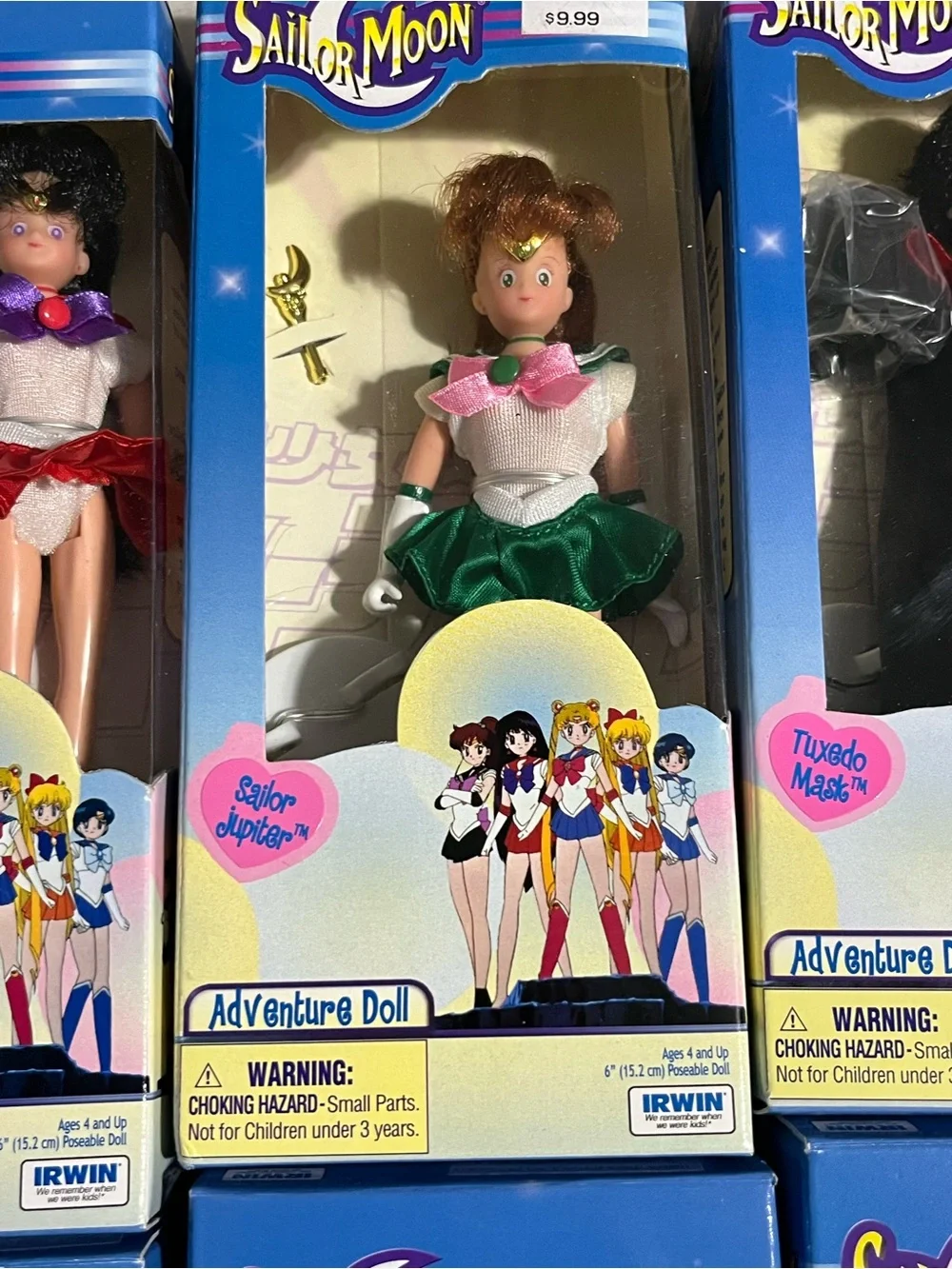 Vintage Sailor Moon Adventure Dolls Complete Set New in Box